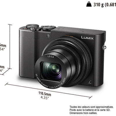 PANASONIC DMC TZ 100 NOIR