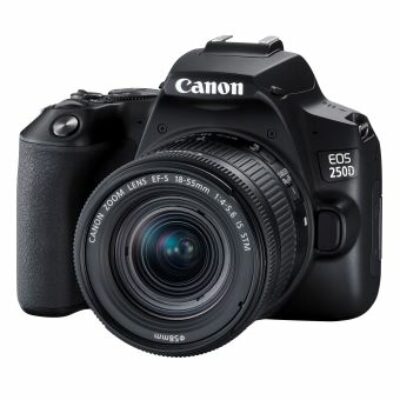 Canon EOS 250D, noir + objectif EF-S 18-55mm f/3.5-5.6 IS STM